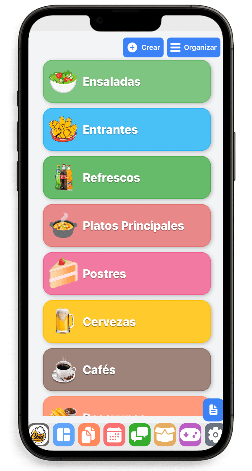 Vistas móviles de WorkC con VeriFactu