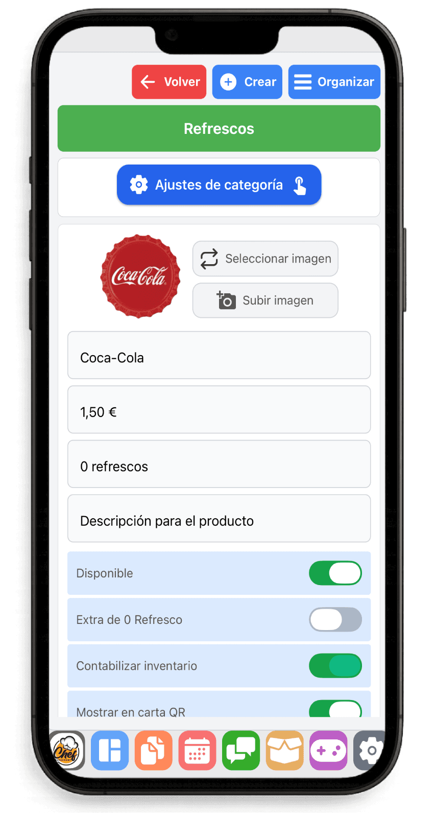 Vistas móviles de WorkC con VeriFactu