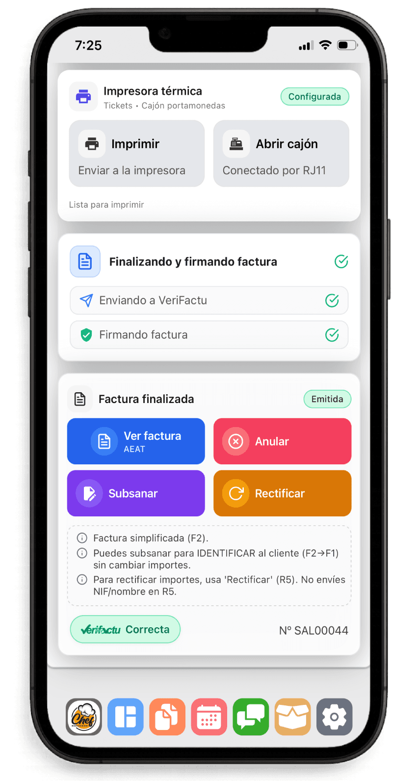 Demostración factura emitida verifactu