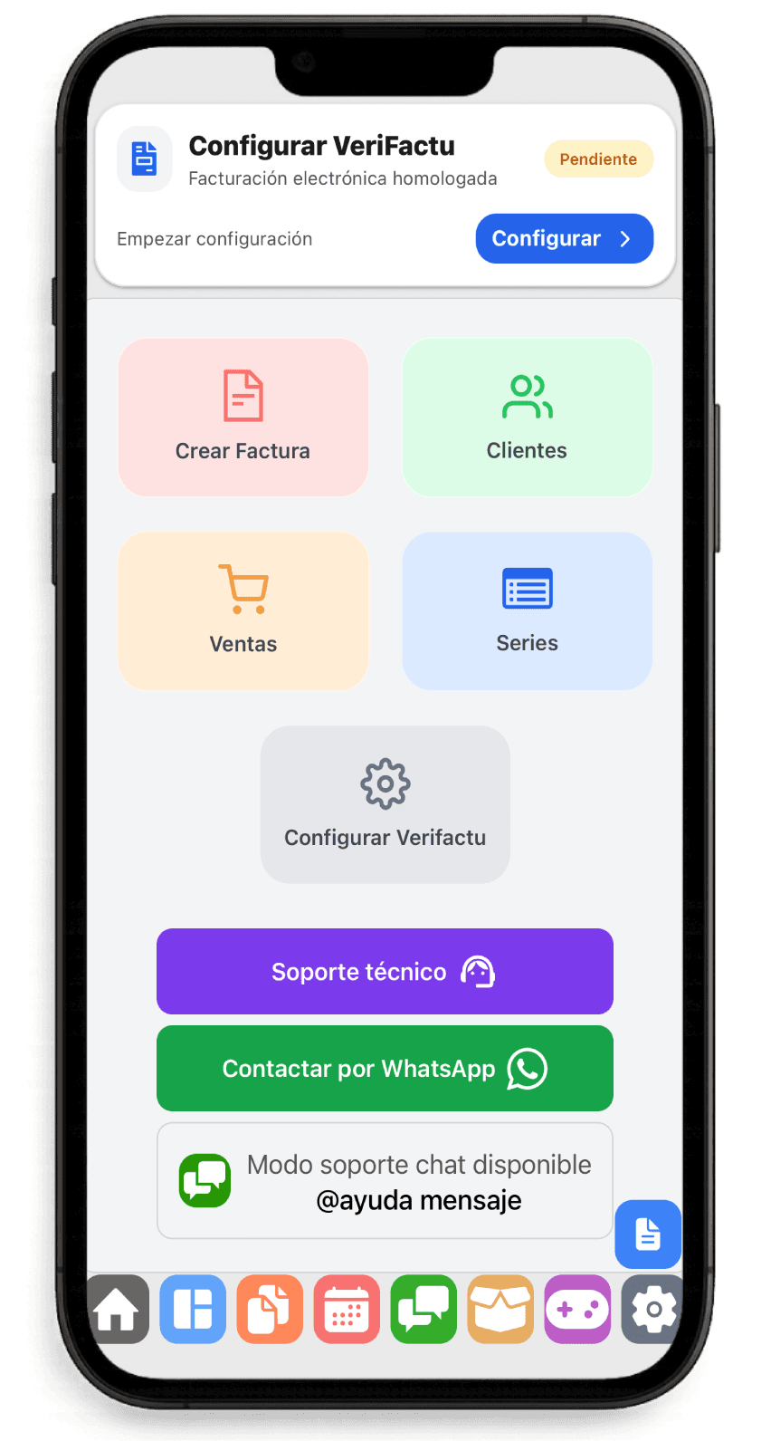 Proceso de alta en VeriFactu dentro de WorkC