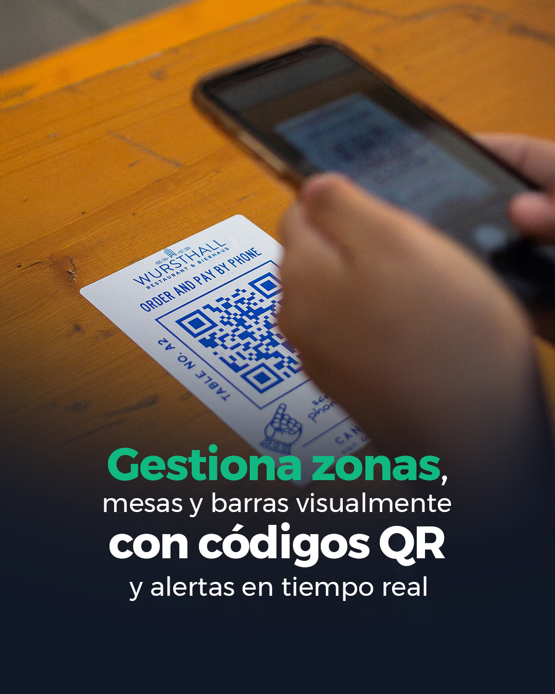 Control de mesas y pedidos con códigos QR en la hostelería